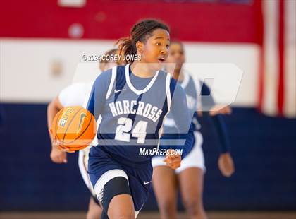 Thumbnail 1 in Norcross vs Pebblebrook (Nike Elite HS Showcase GA) photogallery.