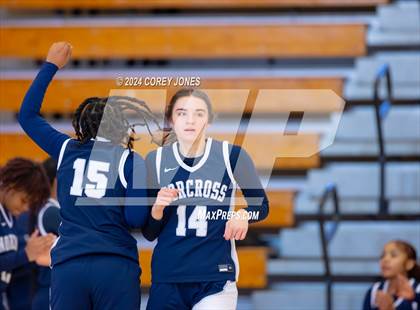 Thumbnail 1 in Norcross vs Pebblebrook (Nike Elite HS Showcase GA) photogallery.