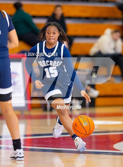 Thumbnail 1 in Norcross vs Pebblebrook (Nike Elite HS Showcase GA) photogallery.
