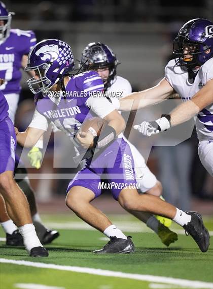 Thumbnail 1 in College Station vs Angleton (UIL 5A D1 Football Bi-District) photogallery.
