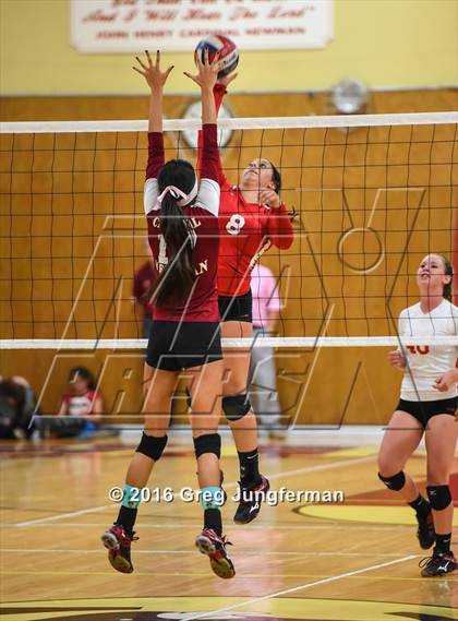 Thumbnail 3 in Montgomery @ Cardinal Newman (Rivalry Game) photogallery.