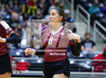 Thumbnail 3 in Crawford vs. Iola (UIL 2A Volleyball Final) photogallery.