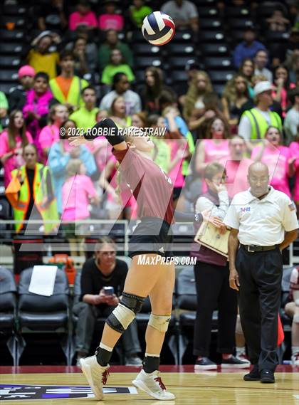 Thumbnail 2 in Crawford vs. Iola (UIL 2A Volleyball Final) photogallery.