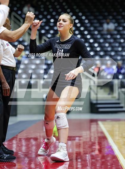 Thumbnail 3 in Crawford vs. Iola (UIL 2A Volleyball Final) photogallery.