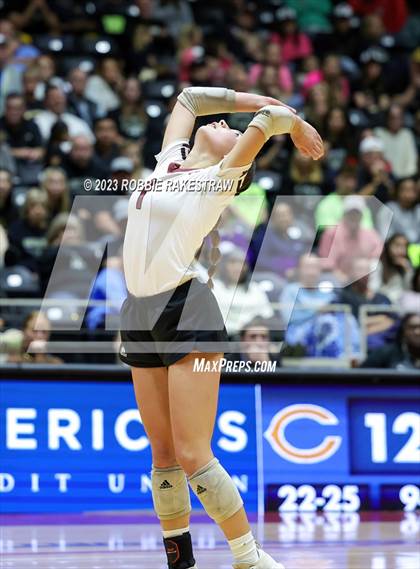 Thumbnail 1 in Crawford vs. Iola (UIL 2A Volleyball Final) photogallery.