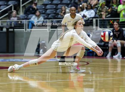 Thumbnail 3 in Crawford vs. Iola (UIL 2A Volleyball Final) photogallery.