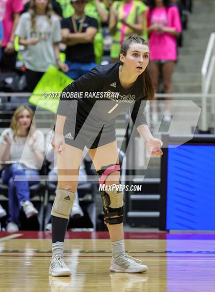 Thumbnail 1 in Crawford vs. Iola (UIL 2A Volleyball Final) photogallery.