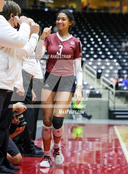 Thumbnail 3 in Crawford vs. Iola (UIL 2A Volleyball Final) photogallery.