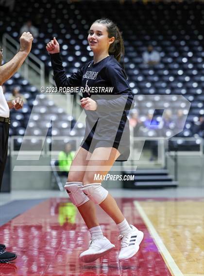 Thumbnail 3 in Crawford vs. Iola (UIL 2A Volleyball Final) photogallery.