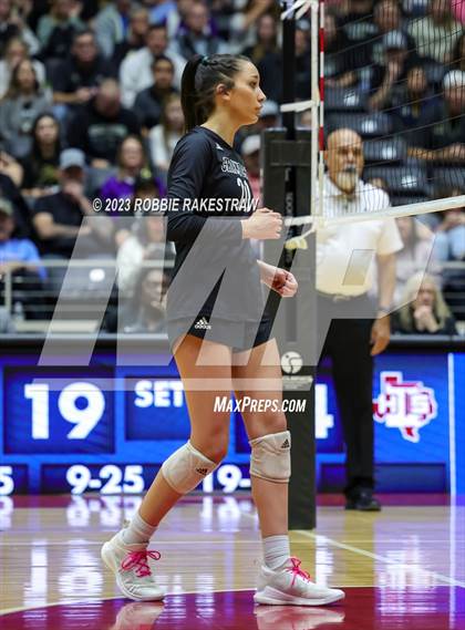Thumbnail 3 in Crawford vs. Iola (UIL 2A Volleyball Final) photogallery.