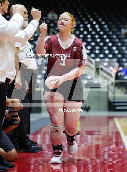 Thumbnail 3 in Crawford vs. Iola (UIL 2A Volleyball Final) photogallery.