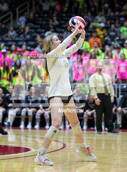 Thumbnail 3 in Crawford vs. Iola (UIL 2A Volleyball Final) photogallery.