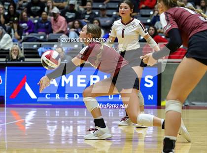 Thumbnail 3 in Crawford vs. Iola (UIL 2A Volleyball Final) photogallery.