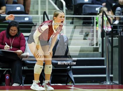 Thumbnail 3 in Crawford vs. Iola (UIL 2A Volleyball Final) photogallery.