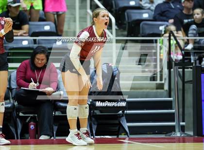 Thumbnail 1 in Crawford vs. Iola (UIL 2A Volleyball Final) photogallery.