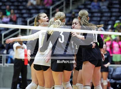 Thumbnail 3 in Crawford vs. Iola (UIL 2A Volleyball Final) photogallery.