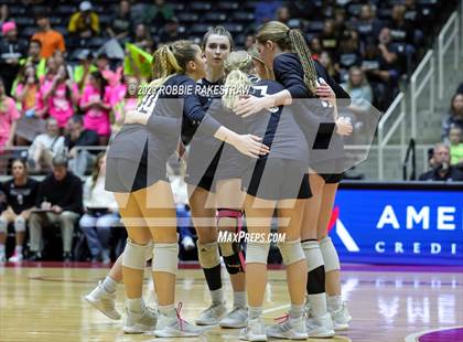 Thumbnail 3 in Crawford vs. Iola (UIL 2A Volleyball Final) photogallery.