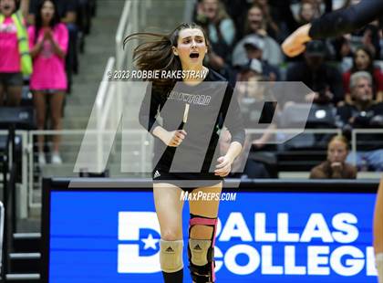 Thumbnail 1 in Crawford vs. Iola (UIL 2A Volleyball Final) photogallery.