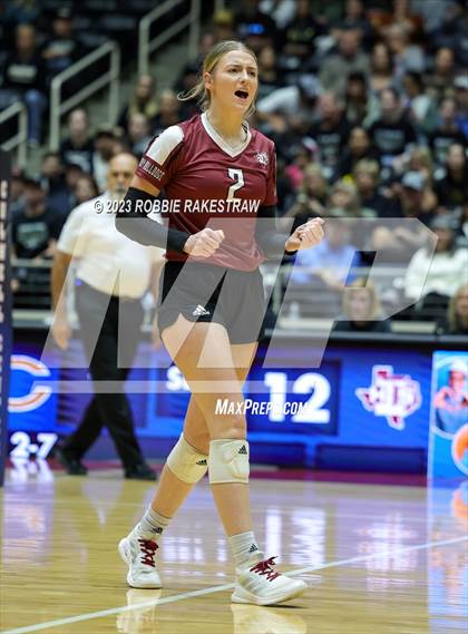 Thumbnail 3 in Crawford vs. Iola (UIL 2A Volleyball Final) photogallery.