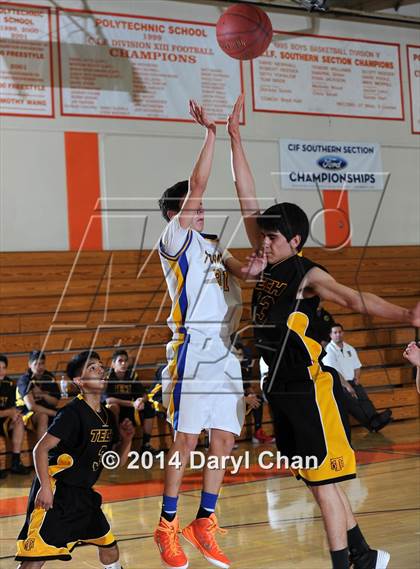 Thumbnail 1 in Bosco Tech vs. Holy Martyrs Armenian (Poly Tournament) photogallery.
