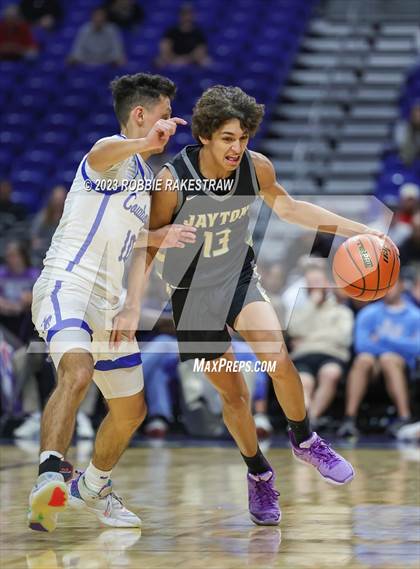 Thumbnail 2 in McMullen County vs. Jayton (UIL 1A Basketball State Semifinal) photogallery.