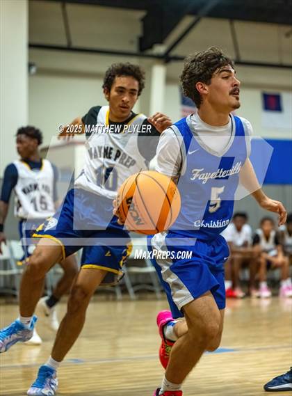 Thumbnail 2 in Wayne Preparatory Academy vs. Fayetteville Christian (Veterans Showcase 2025) photogallery.