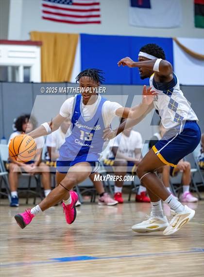 Thumbnail 2 in Wayne Preparatory Academy vs. Fayetteville Christian (Veterans Showcase 2025) photogallery.