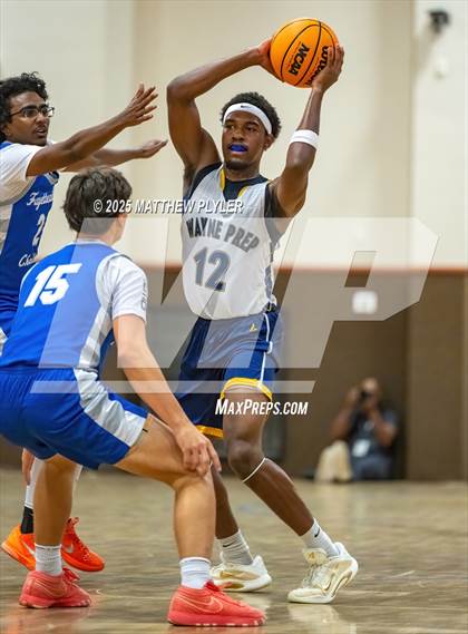 Thumbnail 2 in Wayne Preparatory Academy vs. Fayetteville Christian (Veterans Showcase 2025) photogallery.