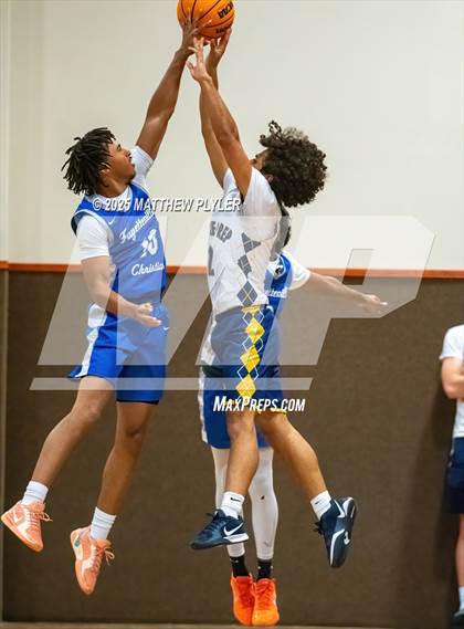 Thumbnail 1 in Wayne Preparatory Academy vs. Fayetteville Christian (Veterans Showcase 2025) photogallery.