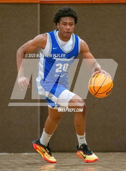 Thumbnail 2 in Wayne Preparatory Academy vs. Fayetteville Christian (Veterans Showcase 2025) photogallery.