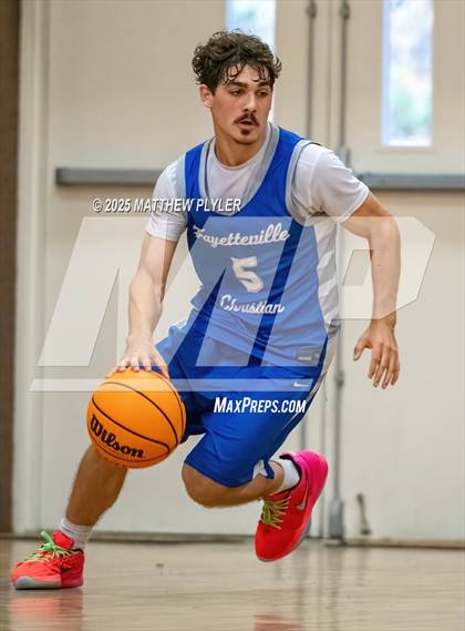 Thumbnail 2 in Wayne Preparatory Academy vs. Fayetteville Christian (Veterans Showcase 2025) photogallery.