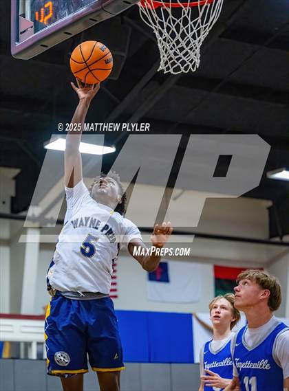 Thumbnail 2 in Wayne Preparatory Academy vs. Fayetteville Christian (Veterans Showcase 2025) photogallery.