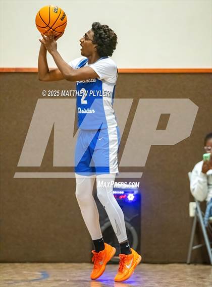 Thumbnail 3 in Wayne Preparatory Academy vs. Fayetteville Christian (Veterans Showcase 2025) photogallery.