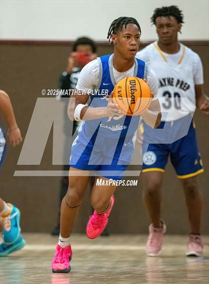 Thumbnail 1 in Wayne Preparatory Academy vs. Fayetteville Christian (Veterans Showcase 2025) photogallery.