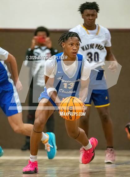 Thumbnail 3 in Wayne Preparatory Academy vs. Fayetteville Christian (Veterans Showcase 2025) photogallery.