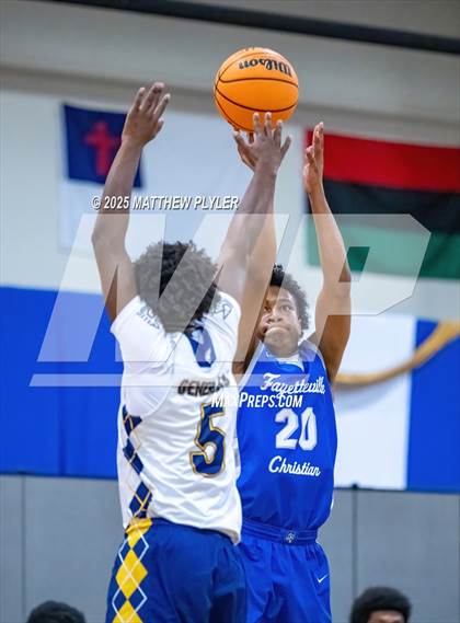 Thumbnail 3 in Wayne Preparatory Academy vs. Fayetteville Christian (Veterans Showcase 2025) photogallery.