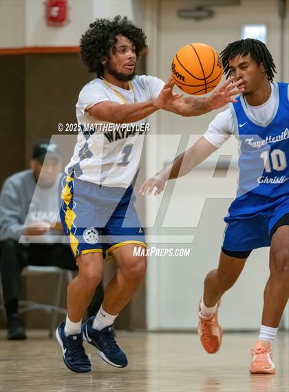 Thumbnail 3 in Wayne Preparatory Academy vs. Fayetteville Christian (Veterans Showcase 2025) photogallery.