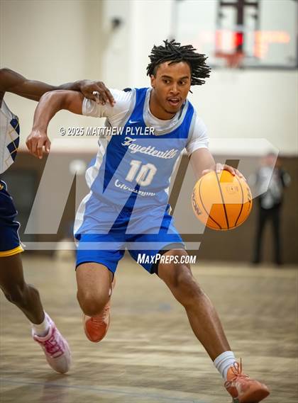 Thumbnail 1 in Wayne Preparatory Academy vs. Fayetteville Christian (Veterans Showcase 2025) photogallery.