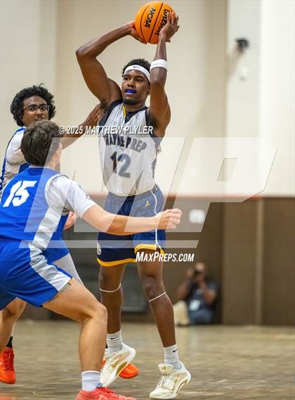 Thumbnail 1 in Wayne Preparatory Academy vs. Fayetteville Christian (Veterans Showcase 2025) photogallery.
