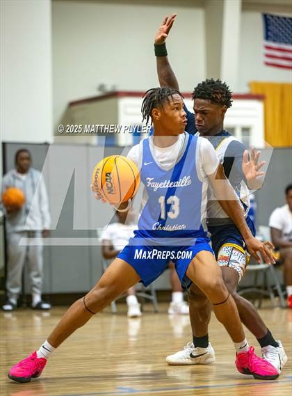 Thumbnail 1 in Wayne Preparatory Academy vs. Fayetteville Christian (Veterans Showcase 2025) photogallery.