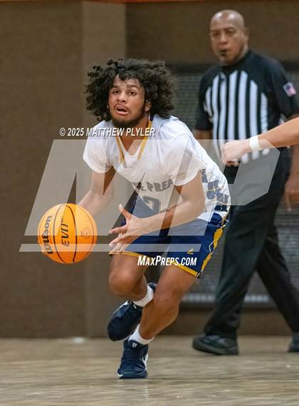 Thumbnail 2 in Wayne Preparatory Academy vs. Fayetteville Christian (Veterans Showcase 2025) photogallery.