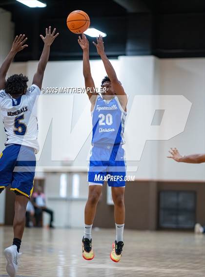 Thumbnail 2 in Wayne Preparatory Academy vs. Fayetteville Christian (Veterans Showcase 2025) photogallery.