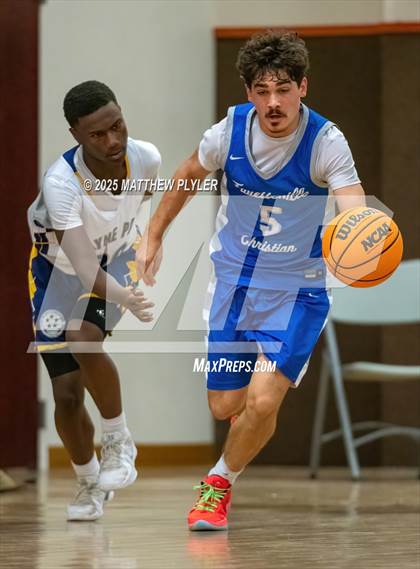 Thumbnail 2 in Wayne Preparatory Academy vs. Fayetteville Christian (Veterans Showcase 2025) photogallery.