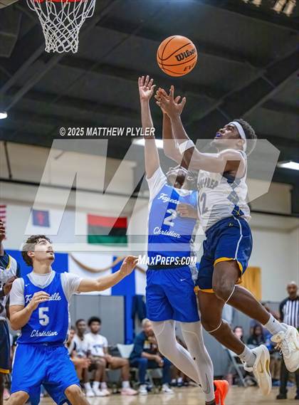 Thumbnail 1 in Wayne Preparatory Academy vs. Fayetteville Christian (Veterans Showcase 2025) photogallery.