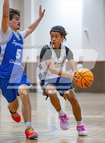 Thumbnail 1 in Wayne Preparatory Academy vs. Fayetteville Christian (Veterans Showcase 2025) photogallery.