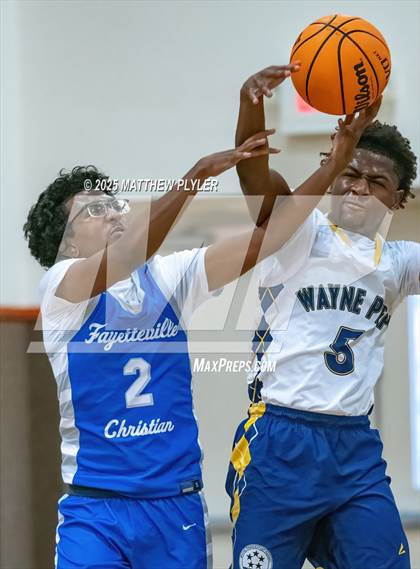 Thumbnail 1 in Wayne Preparatory Academy vs. Fayetteville Christian (Veterans Showcase 2025) photogallery.