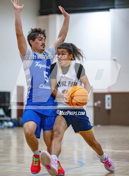 Thumbnail 2 in Wayne Preparatory Academy vs. Fayetteville Christian (Veterans Showcase 2025) photogallery.