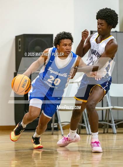 Thumbnail 3 in Wayne Preparatory Academy vs. Fayetteville Christian (Veterans Showcase 2025) photogallery.