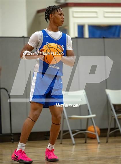 Thumbnail 3 in Wayne Preparatory Academy vs. Fayetteville Christian (Veterans Showcase 2025) photogallery.