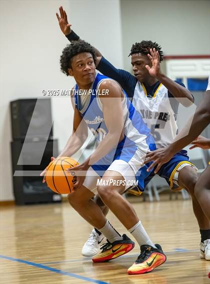 Thumbnail 1 in Wayne Preparatory Academy vs. Fayetteville Christian (Veterans Showcase 2025) photogallery.